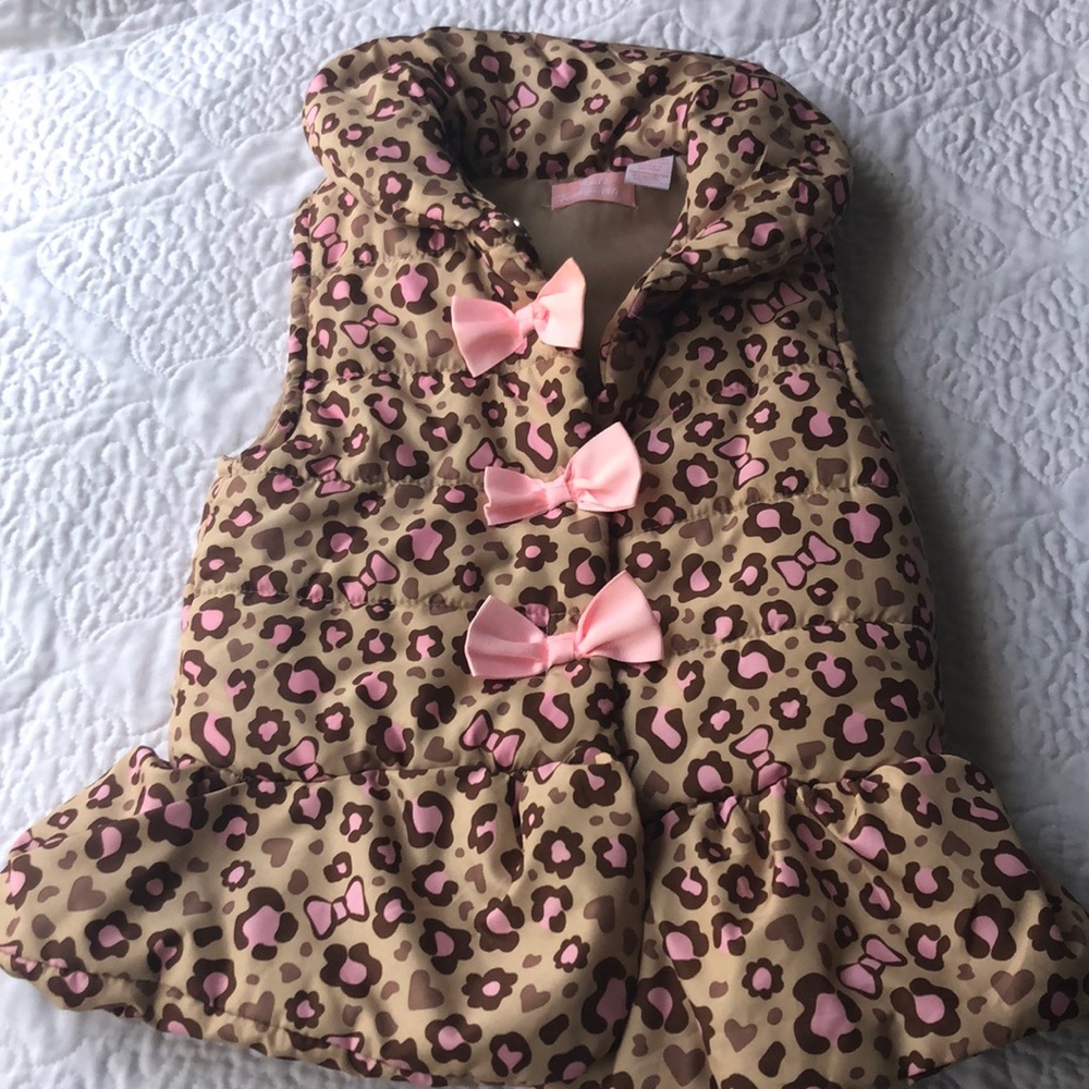 Cute Leopard Print Puffer Vest